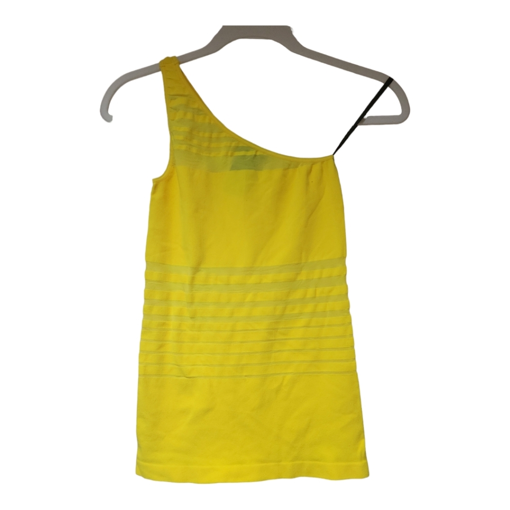 Bebe bodycon yellowā top